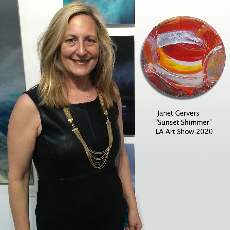 Janet Gervers Sunset Shimmer LA Art Show 2020