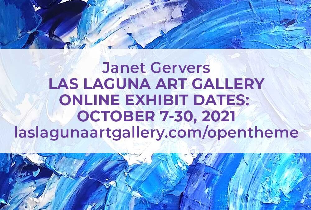 “Blue Splash” by Janet Gervers included in  Las Laguna Art Gallery Exhibition