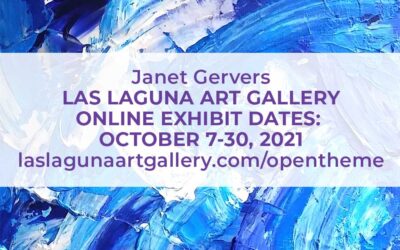 “Blue Splash” by Janet Gervers included in  Las Laguna Art Gallery Exhibition