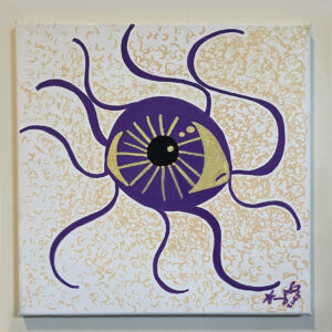 Eyecu, Janet Gervers, Posca Marker on Canvas 2025
