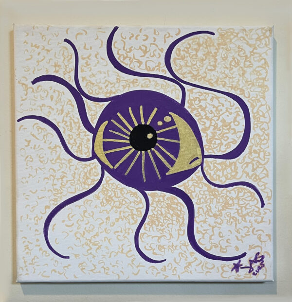 Eyecu, Janet Gervers, Posca Marker on Canvas 2025