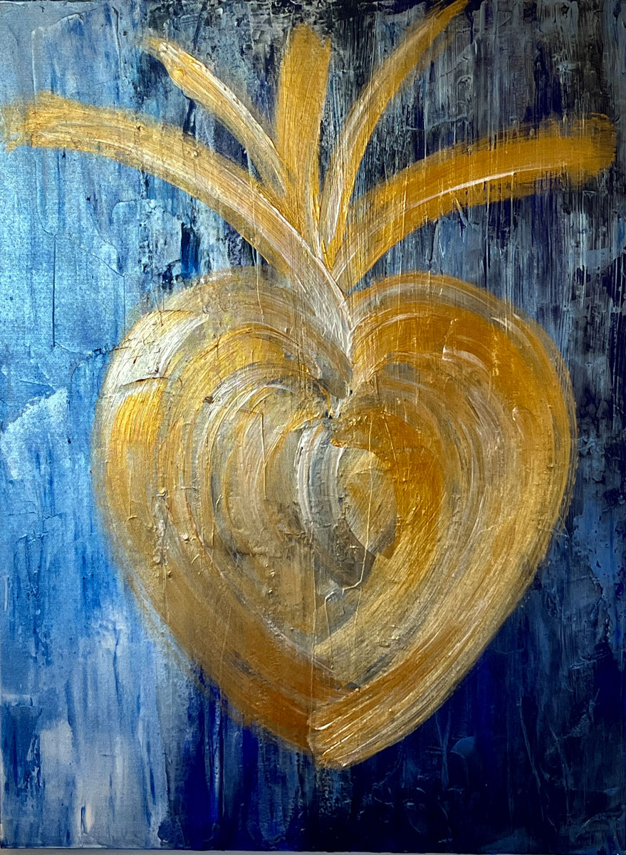 Pineapple-Heart-Janet Gervers-30x40in
